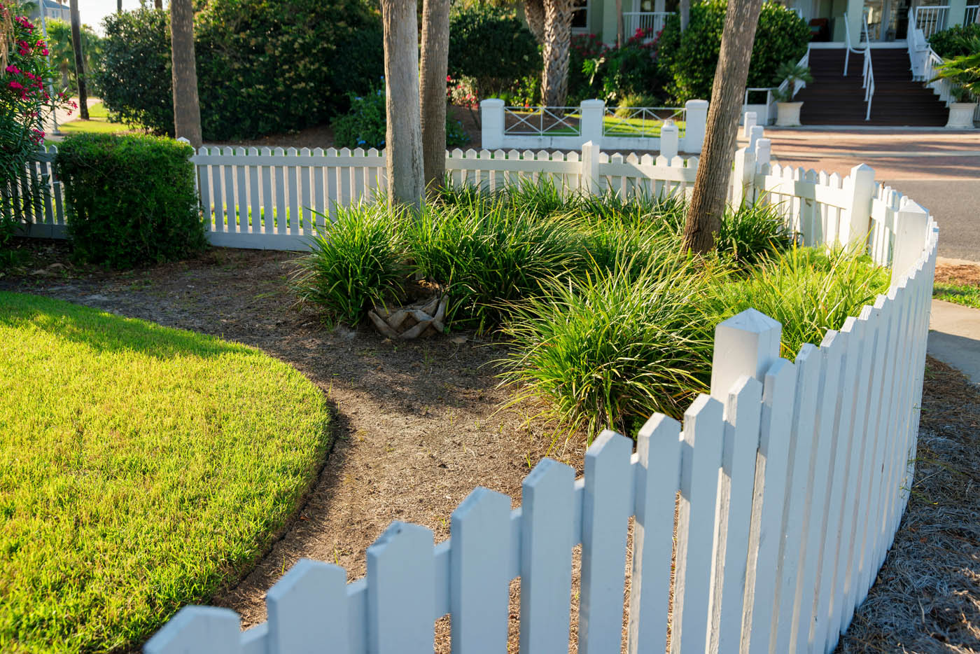 A beautiful residential fence - 76 FENCE provides pet and dog fence installation services in Nashville, TN.