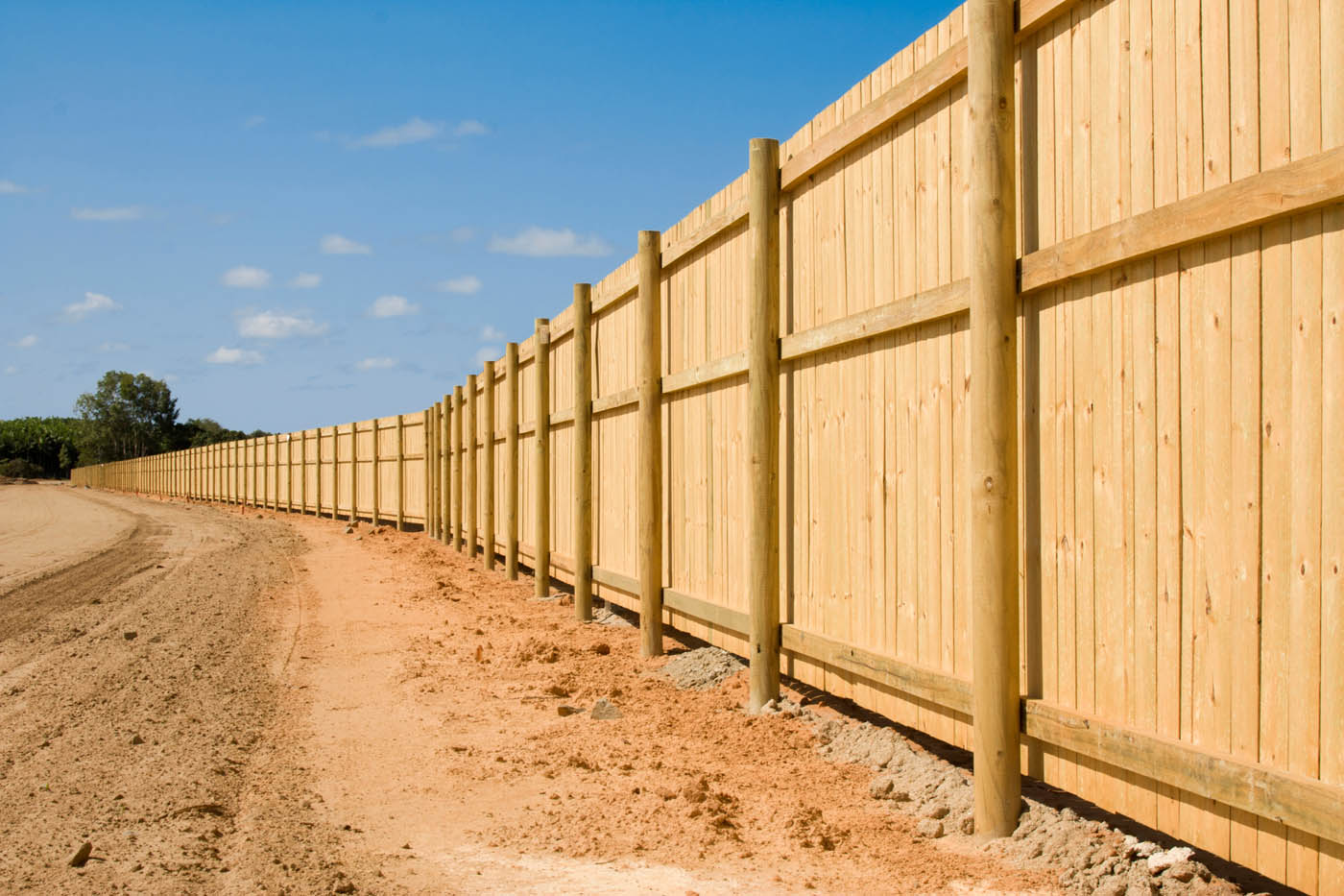 A Mt. Juliet pressure treate pine fence from 76 FENCE.