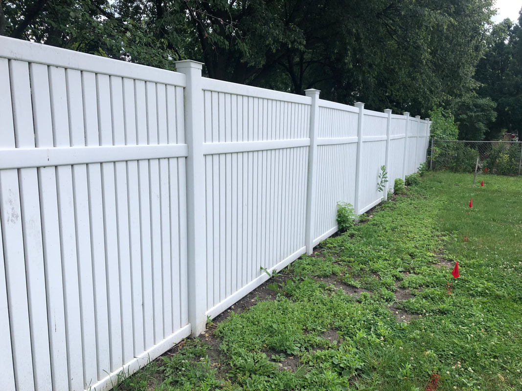 White fence at home